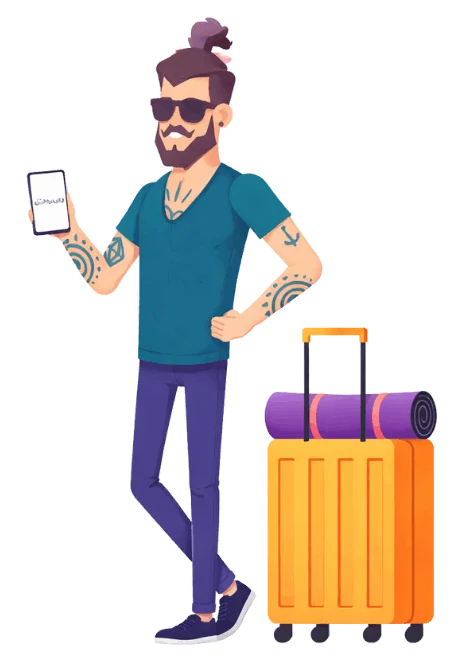 Persona comprando eSIM online